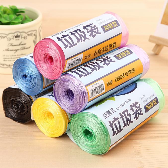  加厚垃圾袋手提大号家用厨房料点断式，适用范围家居;产地浙江;货号H124;厚薄 加厚; 